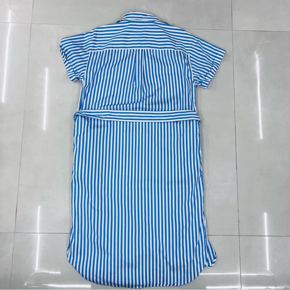 Polo Ralph Lauren Stripe short Sleeve Belted Shirt Dress - Picture 9 of 9